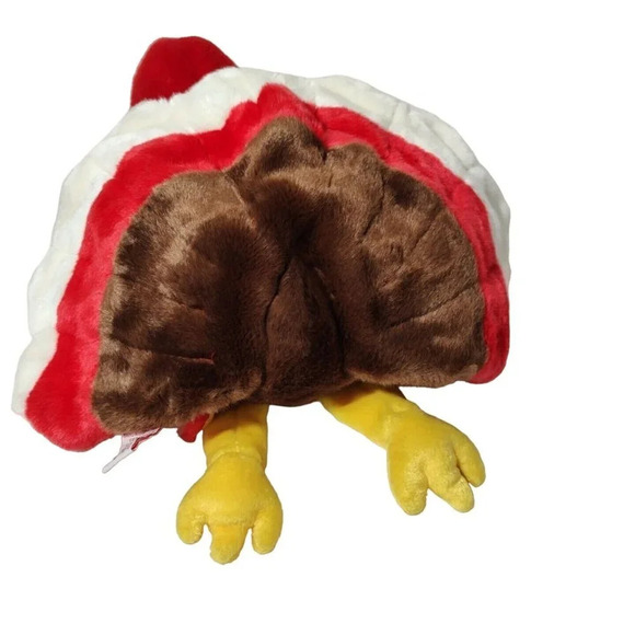 Vtg Ty Beanie Buddies Brown Gobbles Turkey Plush Stuffed Animal Toy Thanksgiving - Picture 5 of 8